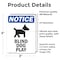 Signmission Blind Dog At Play Sign With Symbol, 3.5 in W x Rectangle, Vinyl Decal OS-2PACK-NS-D-35-V-10367 - alternate 3